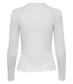 Dames-T-shirt Emma met lange mouwen - Col Montant