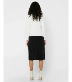 Dames-T-shirt Emma met lange mouwen - Col Montant