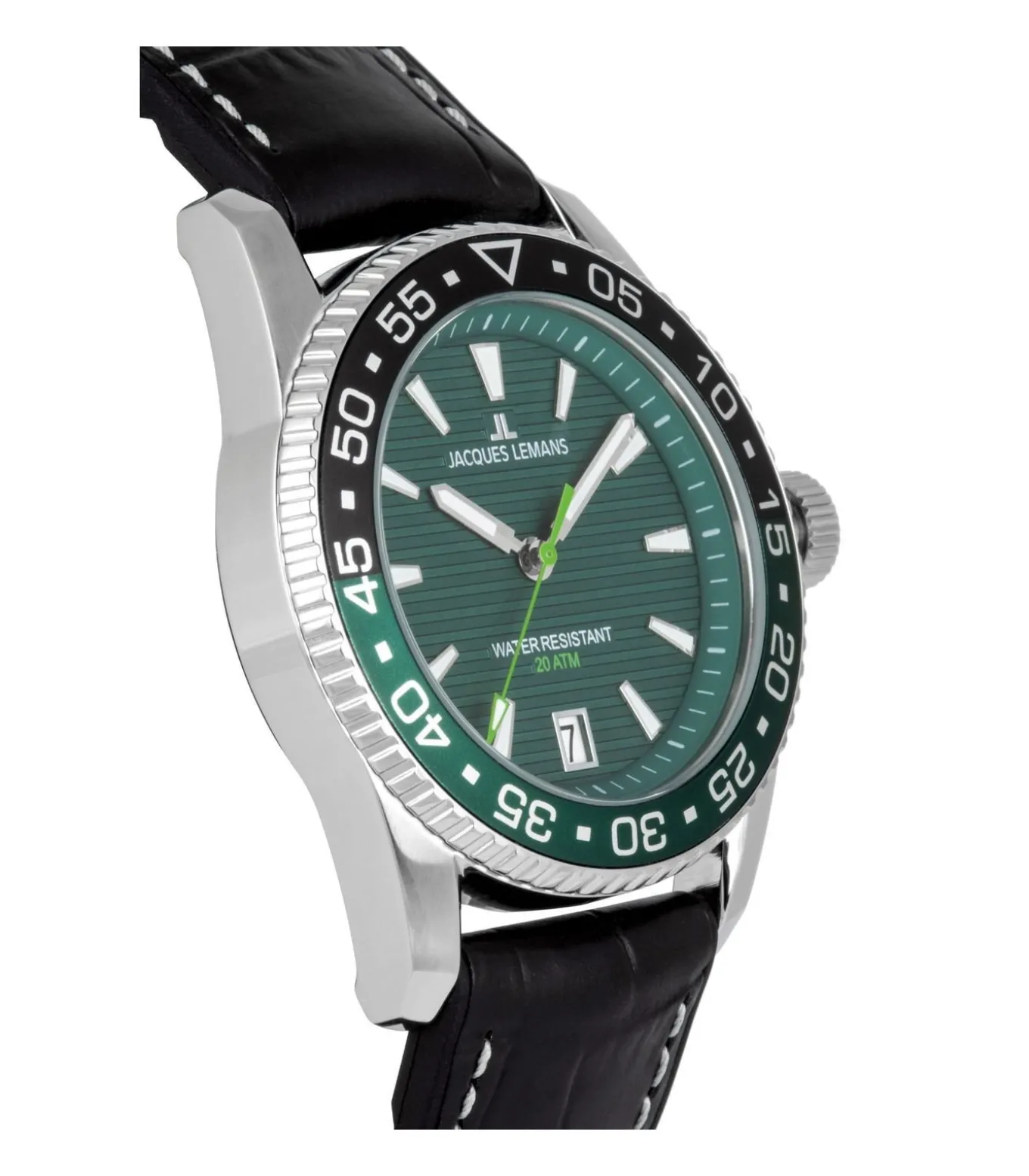 Datum horloge Liverpool Diver Green - Black
