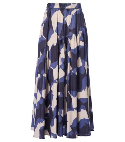 Dazzy Print Rok Blauw / Multi