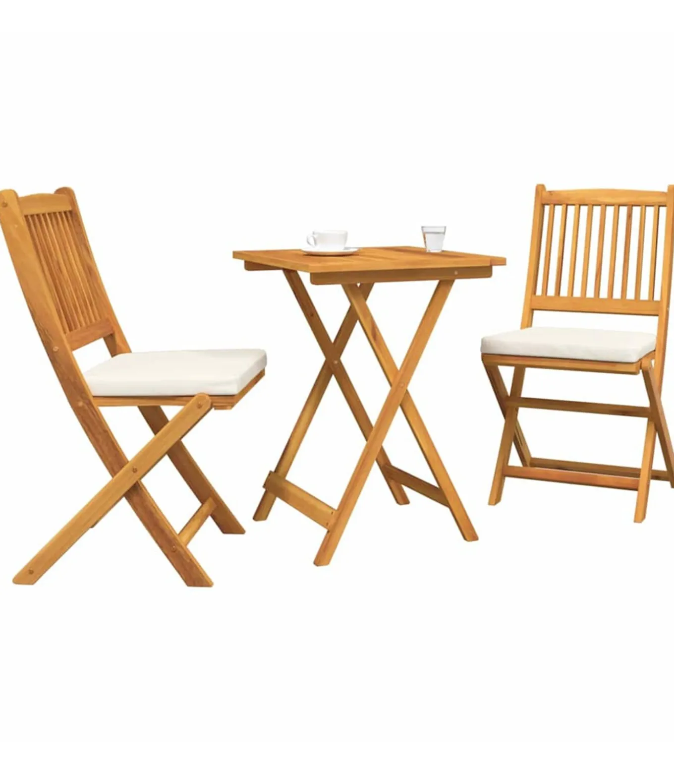 3-delige bistro set voor in de tuin - Massief acaciahout