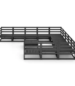 12-delige Loungeset massief grenenhout