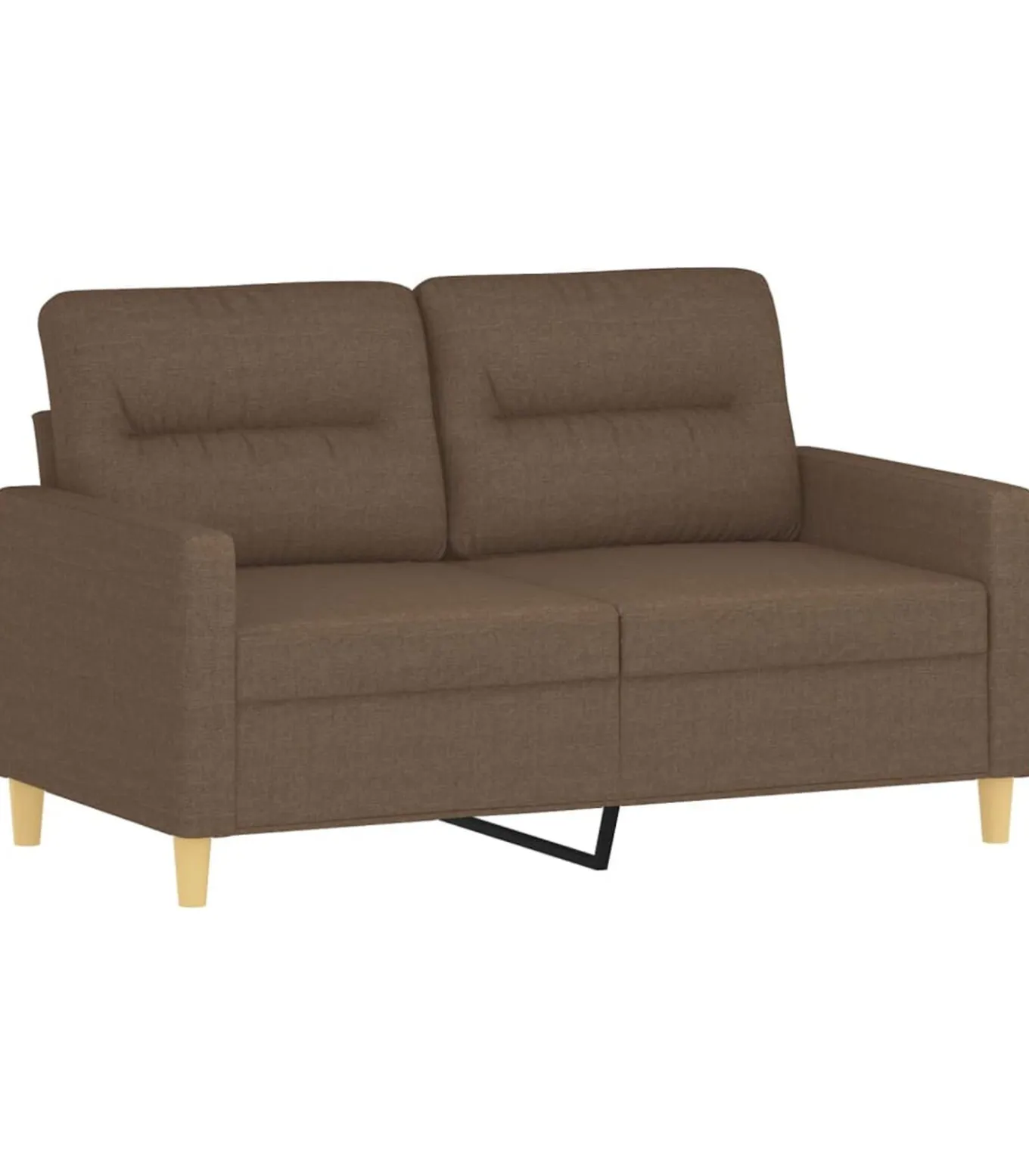 3-delige Loungeset met kussens stof bruin