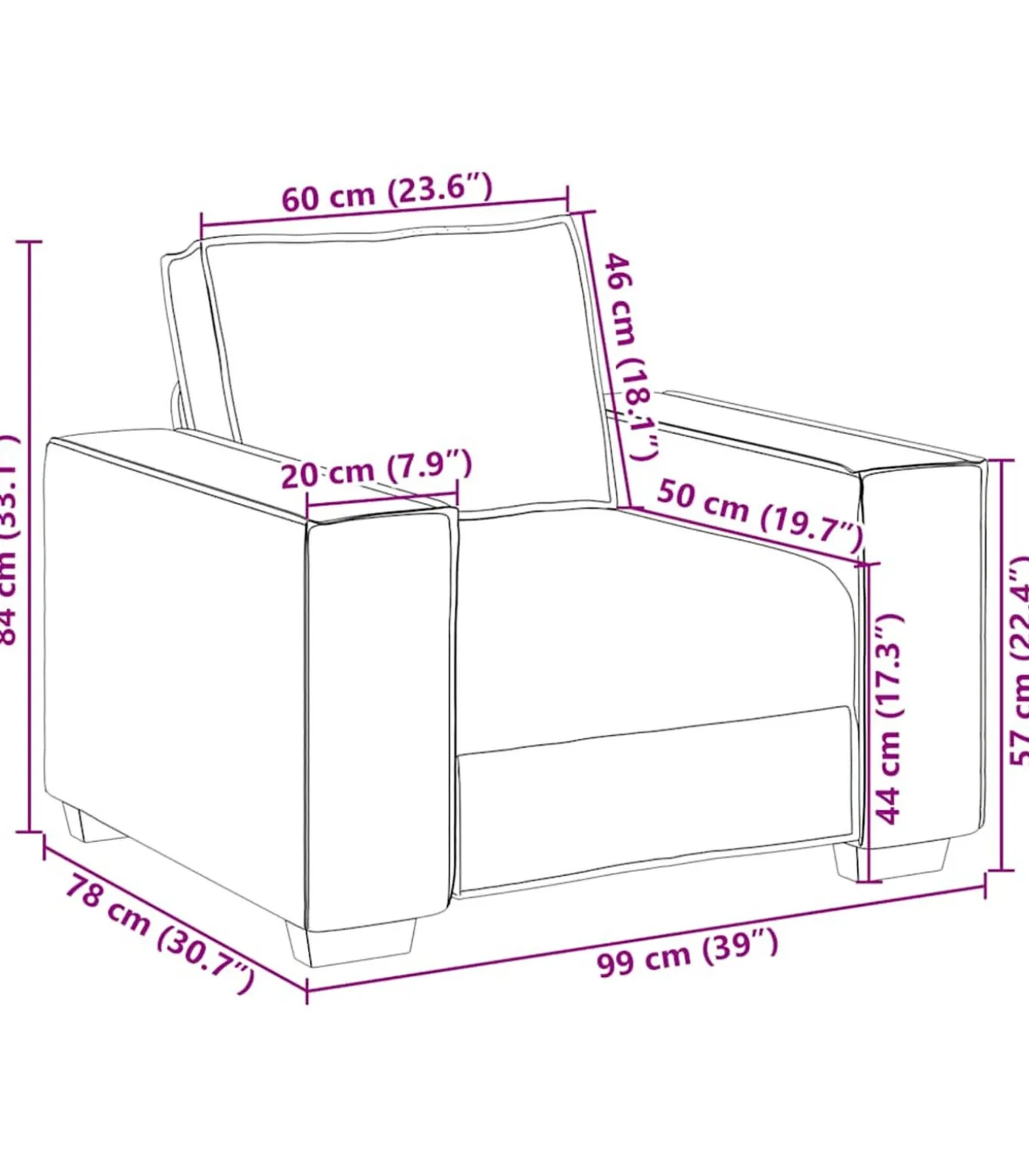 3-delige Loungeset met kussens fluweel zwart