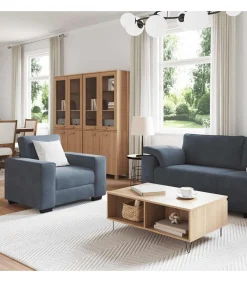 3-delige Loungeset met kussens fluweel donkergrijs