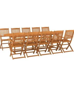 11-delige Tuinset 280x90x75 cm massief acaciahout