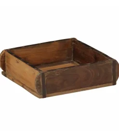 Dienblad met opslag 4 pcs Bruin 31 x 29 x 10 cm