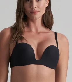 Diepe Duik Strapless Bh | Zwart M