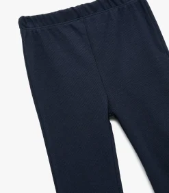 Donkerblauwe Meisjes Legging Flared Katoen