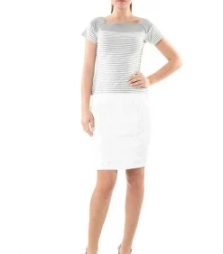 Donkerolijfgroene wikkeljurk met ruches – Viscosemix, 3/4 mouw