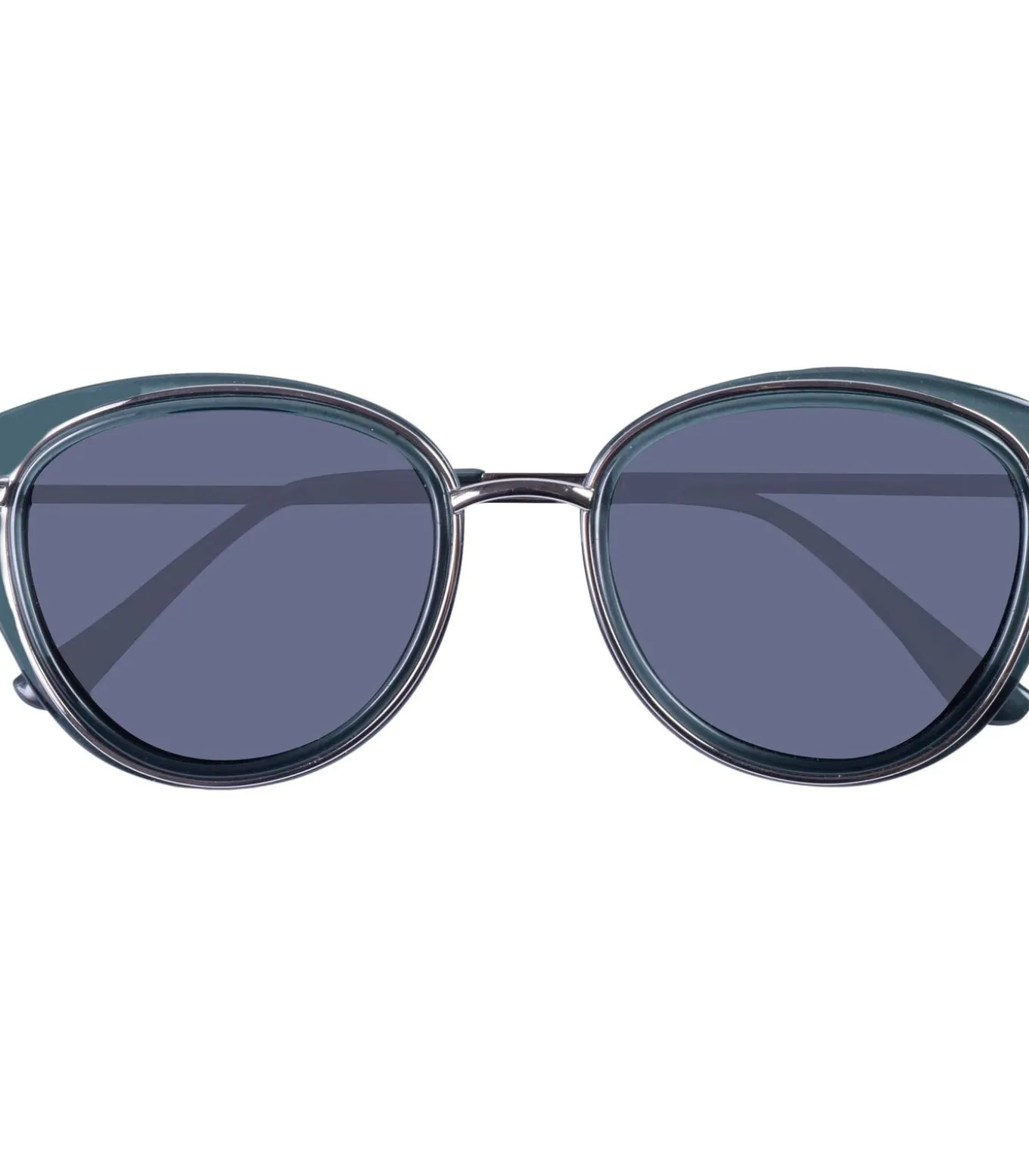 Doorschijnende zilveren zonnebril