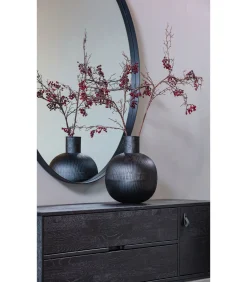 Doutzen Spiegel - Metaal - Zwart - 80x80x5