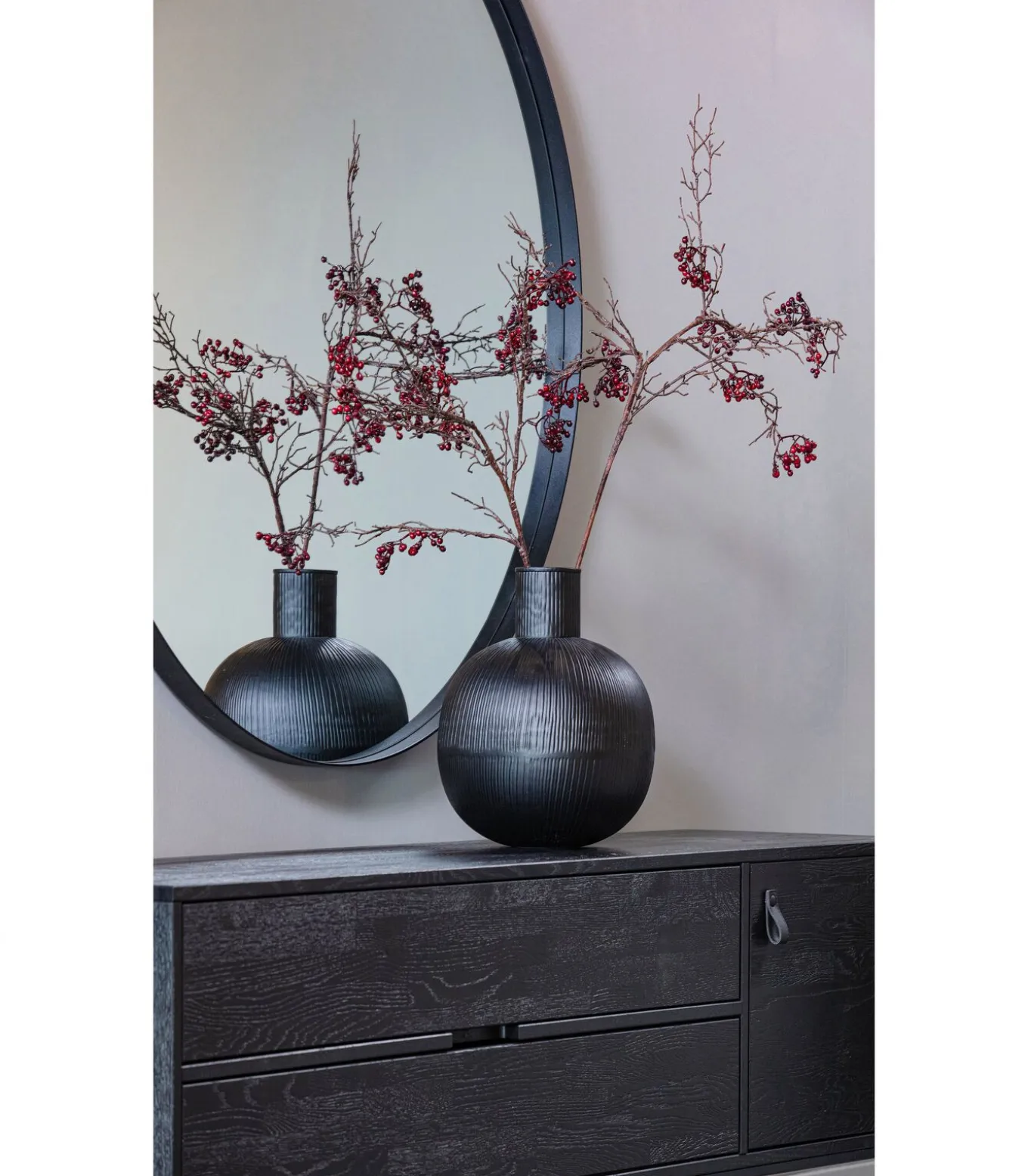 Doutzen Spiegel - Metaal - Zwart - 80x80x5