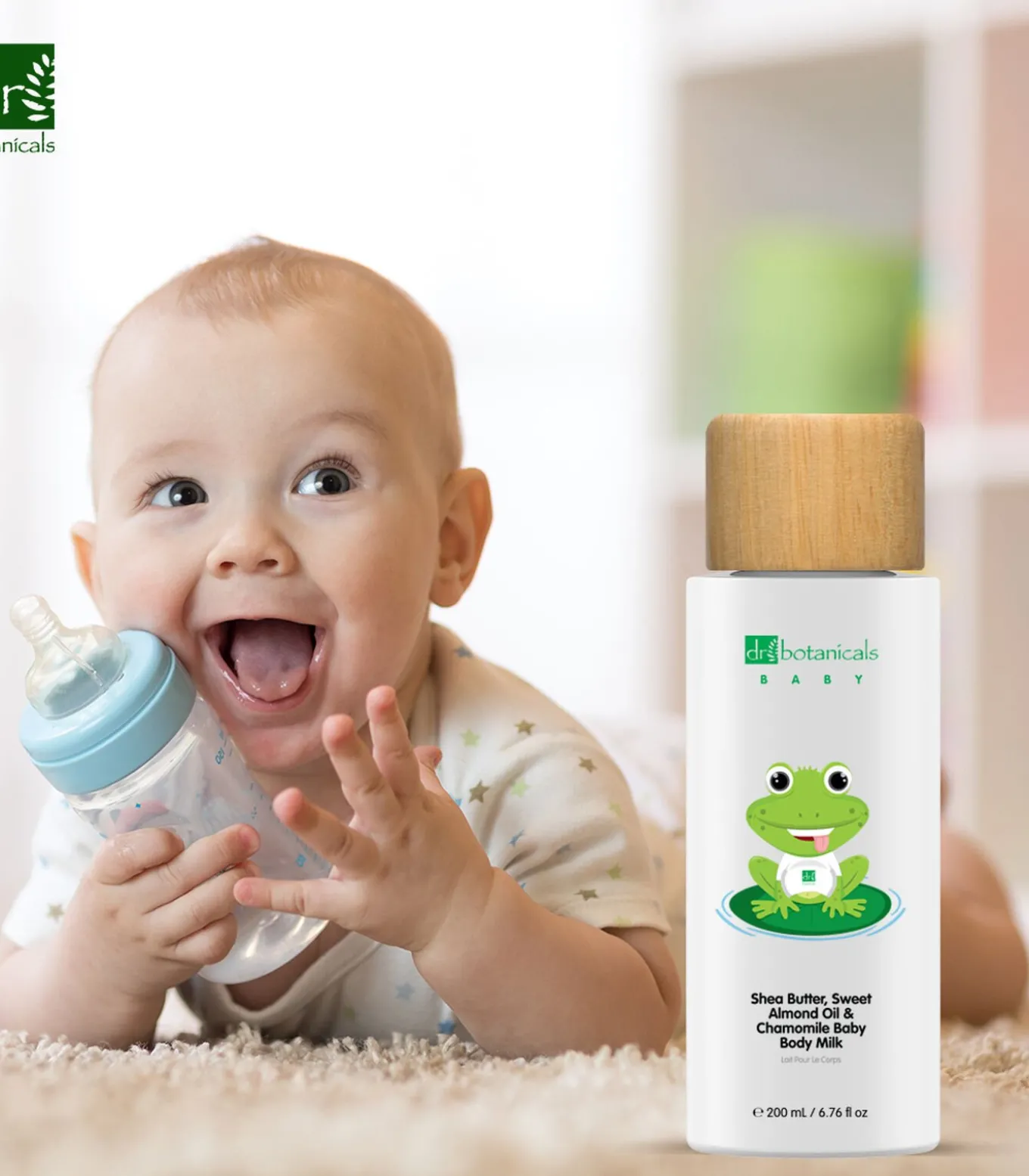 Dr Botanicals Zoete Amandelolie & Kamille Baby Bodymelk