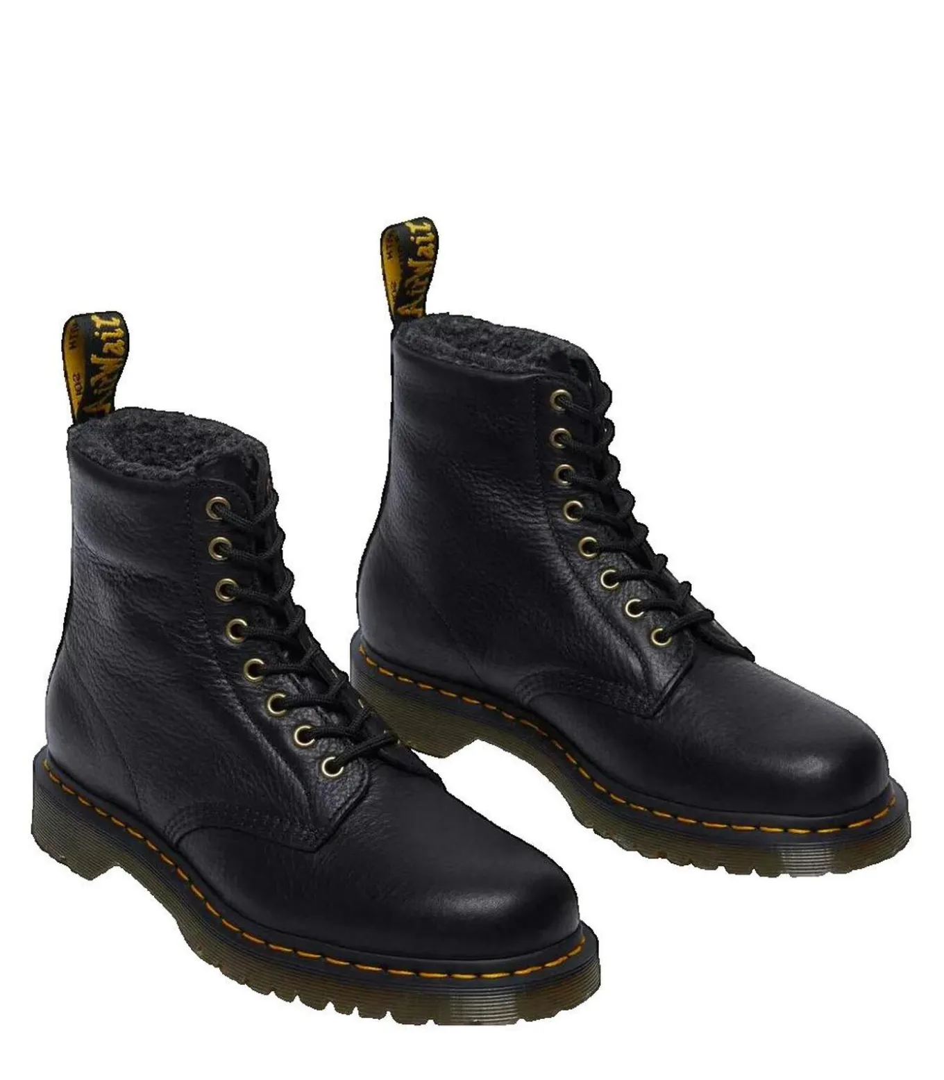 Dr. Martens 1460 veterlaarzen van zwart leer met synthetische voering
