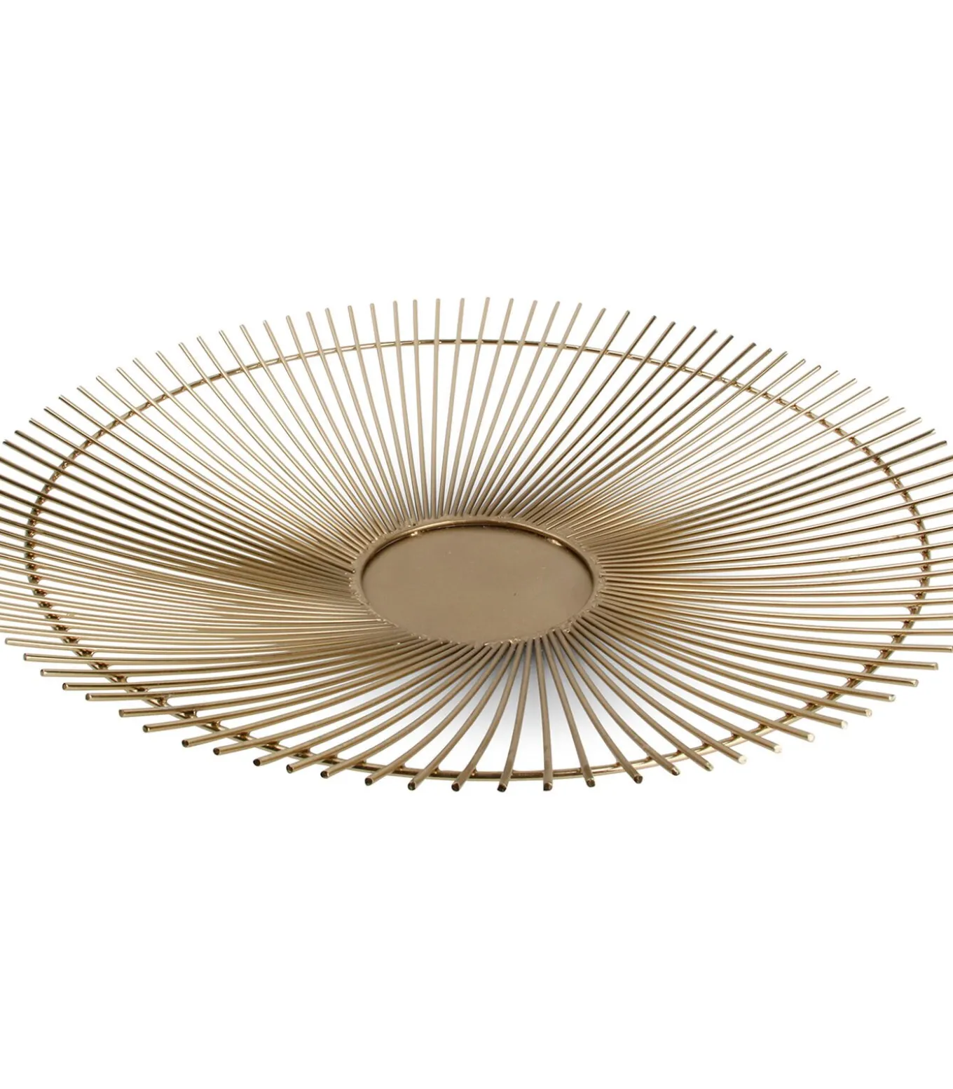 Draadmand 40xH5cm goud twisted Iris