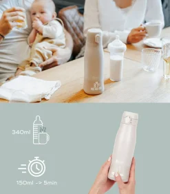 Draagbare flessenwarmer Moov & Feed