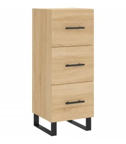Dressoir 34,5x34x90 cm bewerkt hout sonoma eiken