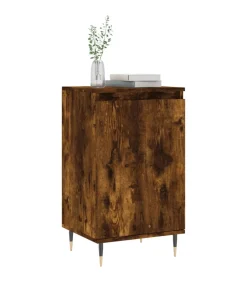 Dressoir 40x35x70 cm bewerkt hout gerookt eikenkleurig