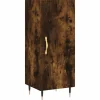 Dressoir 34,5x34x90 cm bewerkt hout gerookt eiken