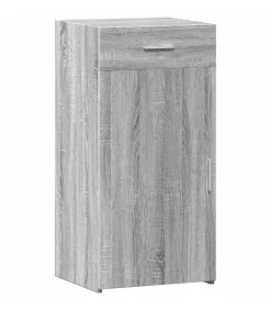 Dressoir 45x42,5x93 cm bewerkt hout grijs sonoma eikenkleurig