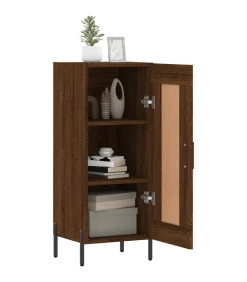 Dressoir 34,5x34x90 cm bewerkt hout bruin eikenkleur