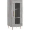 Dressoir 34,5x34x90 cm bewerkt hout grijs sonoma eikenkleurig