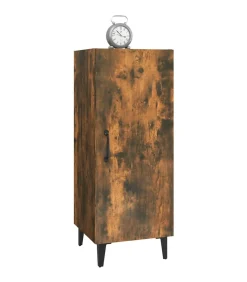Dressoir 34,5x34x90 cm bewerkt hout gerookt eikenkleurig