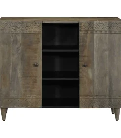 Dressoir 90x33x75 cm massief mangohout