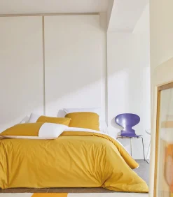 DUO Ocre - Laken Perkaal Katoen