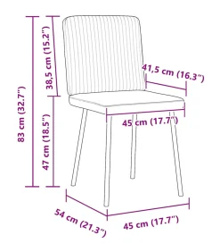 Eetkamerstoelen 4 st fluweel crèmekleurig
