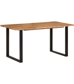 Eettafel 154x80x76 cm massief acaciahout