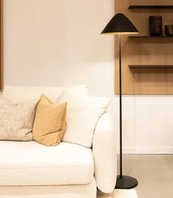 Elan - Staande Lamp - Zwart & Goud