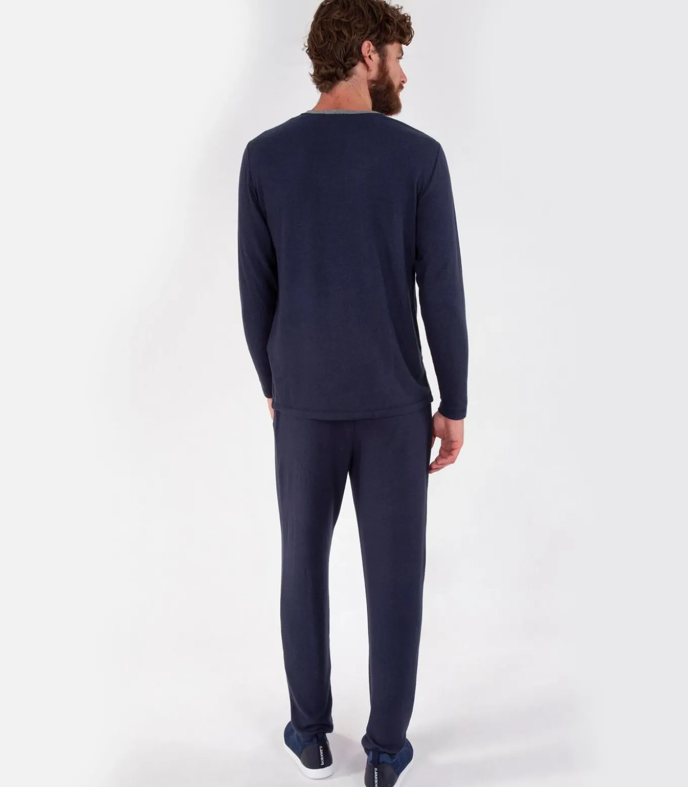 Elastische herenbroek marine