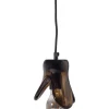 Elle Hanglamp Klein - Glas - Bruin - 12x14x13