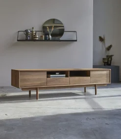 Ellie - Tv-meubel van massief notenhout 180 cm