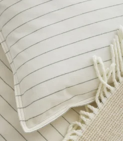 Equilibre - Bedlinnenset Dekbedovertrek + vierkante kussensloop in flanellen chambray katoen