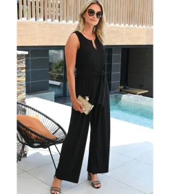 ERIKA - CHIQUE ZWARTE SOEPELE JUMPSUIT