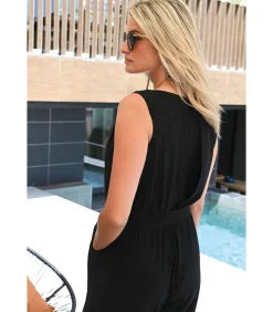 ERIKA - CHIQUE ZWARTE SOEPELE JUMPSUIT