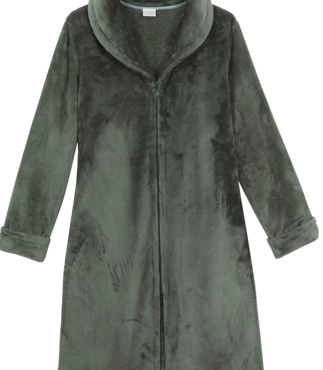 ESSENTIEL H56B molton pluche kamerjas met rits