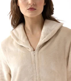 ESSENTIEL H56B molton pluche kamerjas met rits