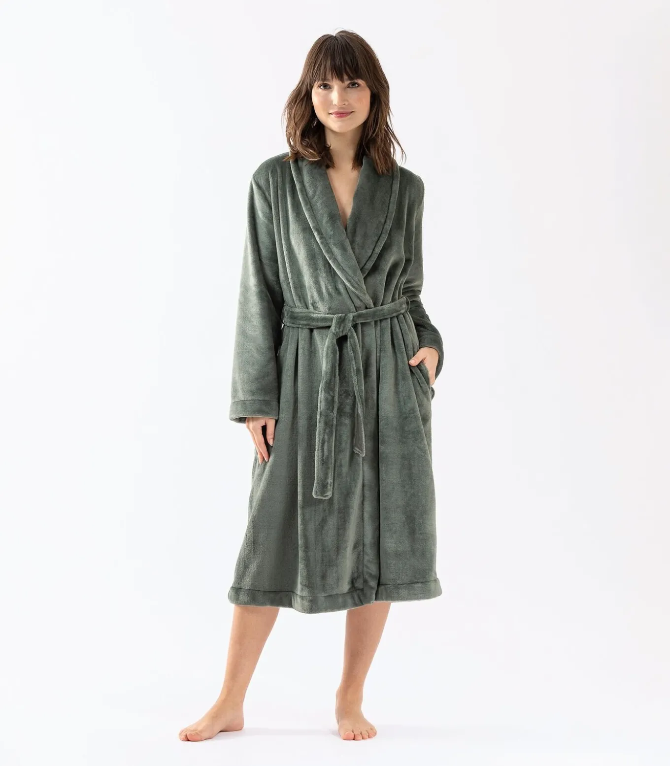 ESSENTIEL H61B pluche flanellen badjas