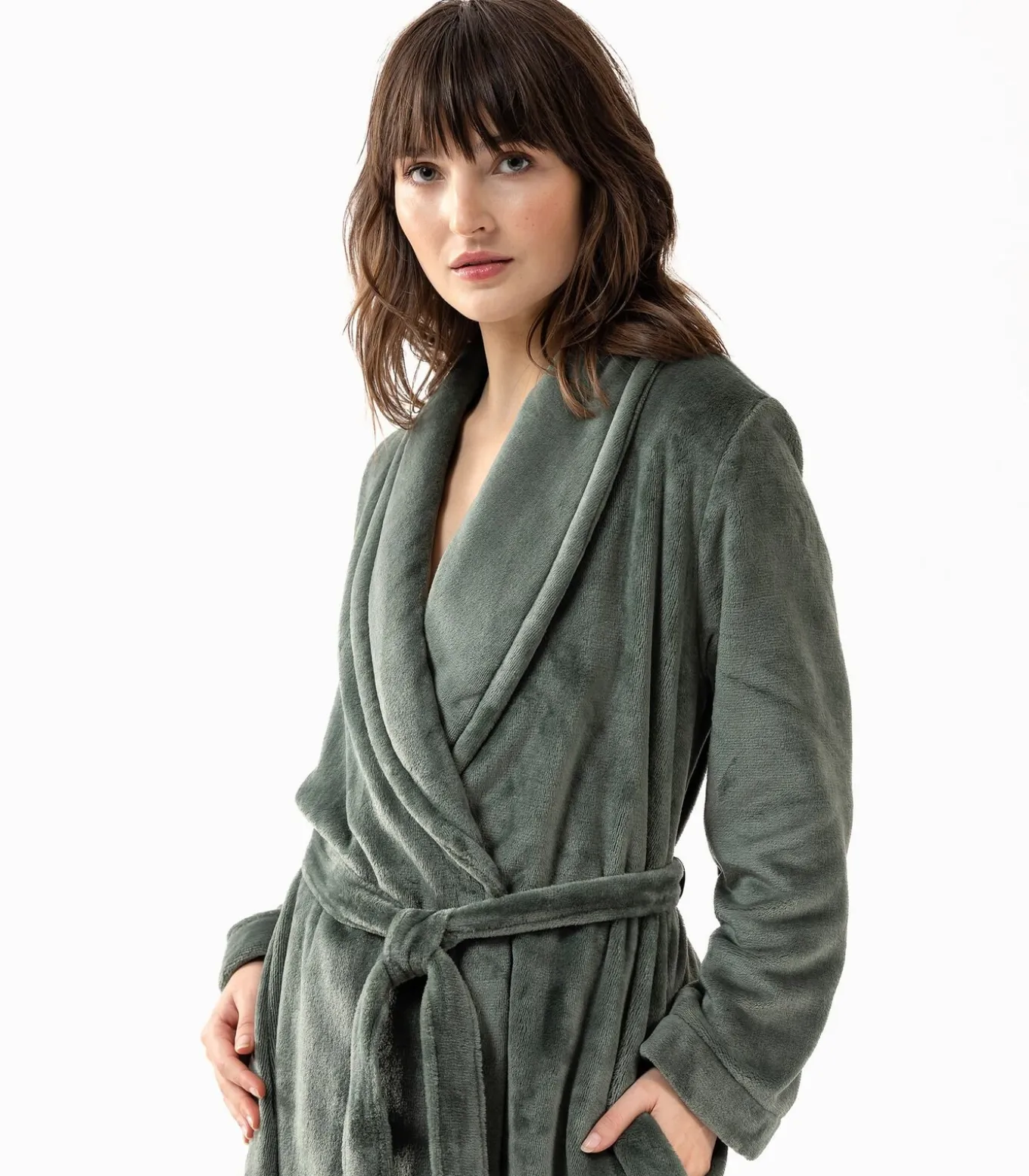 ESSENTIEL H61B pluche flanellen badjas