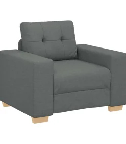 Fauteuil 60 cm stof donkergrijs