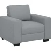 Fauteuil 60 cm stof lichtgrijs