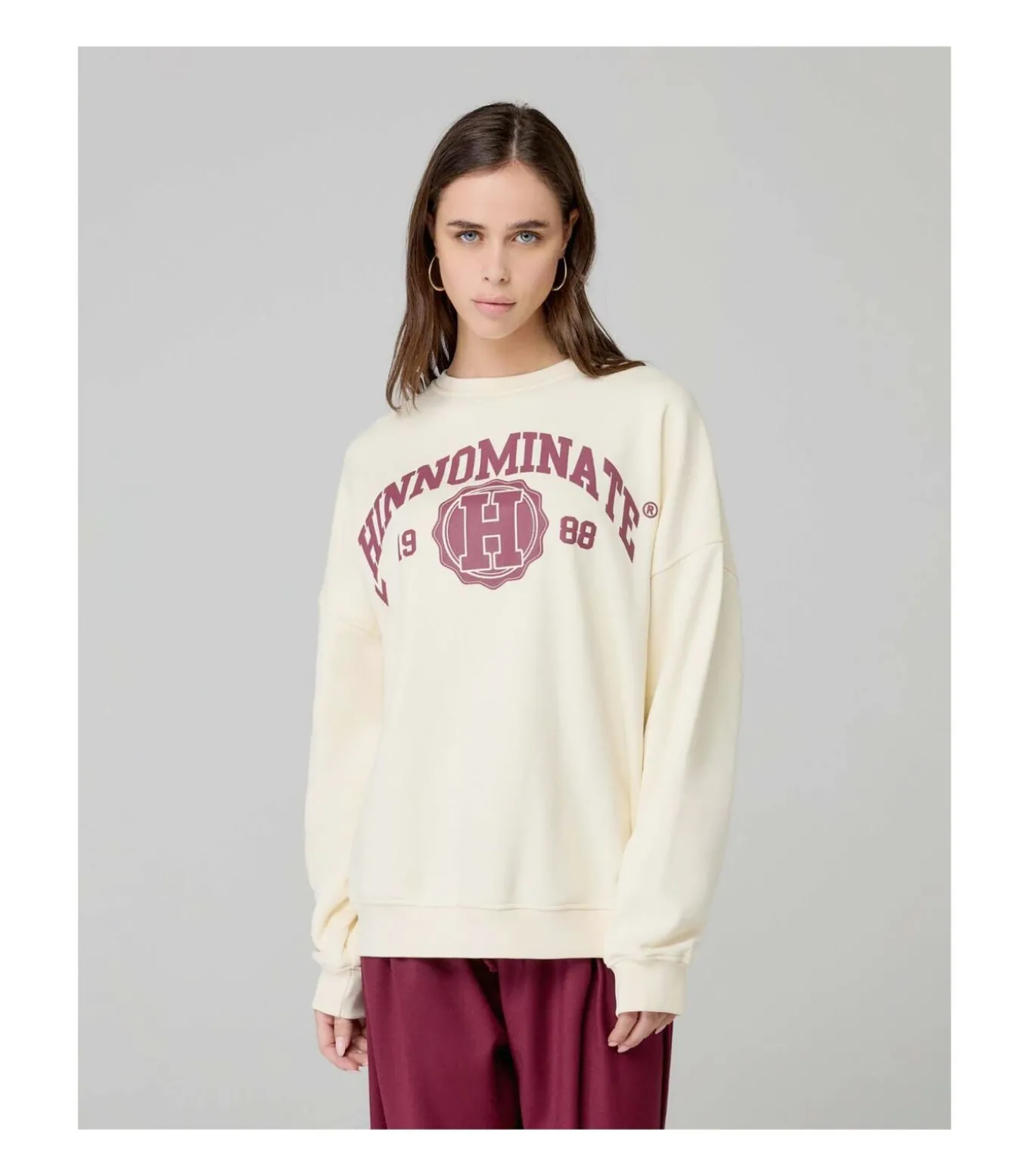 Felpa Paricollo Over College