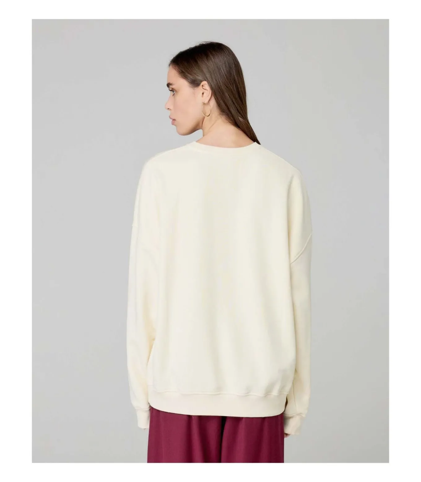 Felpa Paricollo Over College