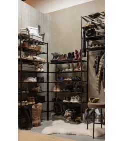 Ferro Schoenenrek - Metaal - Zwart - 80x85x35