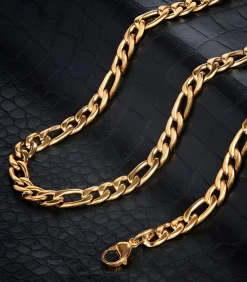 Figaro Ketting - 6mm - Goud Kleurig - Staal - 60cm