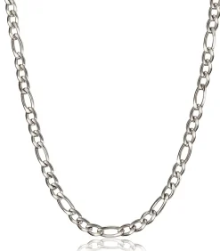 Figaro Ketting - 9mm - Zilver Kleurig - Staal - 60cm